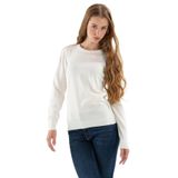 FASHION FRIENDS KADIN BİSİKLET YAKA KAZAK 24K0245K1 EKRU XS