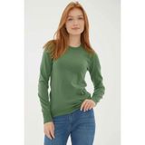Fashion Friends Kadın Bisiklet Yaka Kazak - Bordo