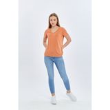 Fashion Friends Kadın Bluz 26Y0144K1 - XL - Turuncu