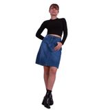 FASHION FRIENDS KADIN DENİM ETEK 24K0545K1 MAVİ 34