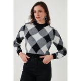 Fashıon Frıends Kadın Desenli Kazak 24K0194K1 - Siyah