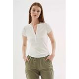 Fashıon Frıends Kadın Düğme Detaylı Bluz 25Y0494k1