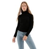 Fashion Friends Kadın Fitilli Balıkçı Yaka Kazak 23K0288K1 Siyah M