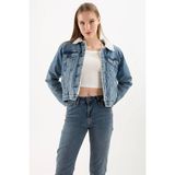 Fashion Friends Kadın Jean Mont Mavi - XL