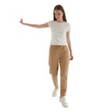FASHION FRIENDS Kadın Jogger Pantolon, Bej, S Beden