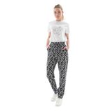FASHION FRIENDS Kadın Jogger Pantolon, Siyah, M Beden