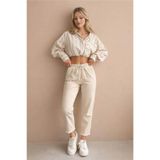 Fashion Friends Kadın Kanvas Pantolon 26Y0391K1 TAŞ