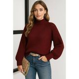 Fashion Friends Kadın Kazak 25K0197K1 - Bordo - M