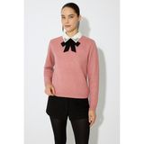 Fashion Friends Kadın Kazak 25K0222K1 - Pembe - XL