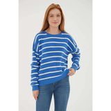 Fashion Friends Kadın Kazak 25K0477K1 - Mavi