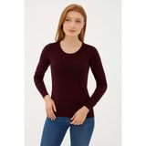 Fashion Friends Kadın Kazak 25K0779K1 - Bordo - L