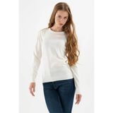 Fashion Friends Kadın Kazak Ekru 23K0245K1 - L