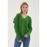 Fashion Friends Kadın Kazak Yeşil 23K0094K1 - M