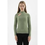 Fashion Friends Kadın Kazak Yeşil 23K0167K1 - XS