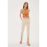 Fashion Friends Kadin Pacasi Dugme Detayli Pantolon 23Y-Pnt0312k1