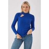Fashion Friends Kadın Pencere Detaylı Kazak 23K0167K1 Saks - XS