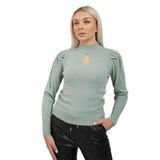Fashion Friends Kadın Pencere Detaylı Kazak 23K0397K1 Çağla - XS