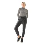 FASHION FRIENDS KADIN SUNİ DERİ PANTOLON 23K0452K1 SİYAH 42