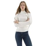 Fashion Friends Kadın Yarım Balıkçı Kazak 23K0389K1 Ekru M
