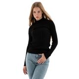 Fashion Friends Kadın Yarım Balıkçı Kazak 23K0389K1 Siyah S