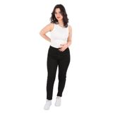 FASHION FRIENDS Kadın Yüksek Bel Skinny Denim Pantolon, Siyah, 38 Beden