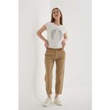 Fashıon Frıends Kadın Zımba Detaylı Baskılı T-Shirt 25Y0560k1