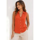 Fashion Friends Kolsuz Kiremit Kadın Gömlek 26Y0369K1