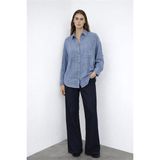 Fashion Friends Pamuklu Rahat Kalıp Uzun Kollu Gömlek Bayan Gömlek 26Y0245K1 - Aindigo
