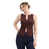 Fashion Friends Pamuklu Regular Fit Fermuarlı Yaka Bluz Bayan BLUZ 26Y0709K1