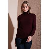 Fashion Friends Regular Fit Balıkçı Yaka Bayan Kazak 25K0780K1 BORDO
