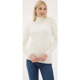 Fashion Friends Regular Fit Balıkçı Yaka Bayan Kazak 25K0780K1 EKRU