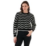 Fashion Friends Regular Fit Bisiklet Yaka Ajurlu Kazak Bayan KAZAK 24K0376K1