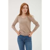 Fashion Friends Regular Fit Bisiklet Yaka Triko Kazak Bayan KAZAK 25K0779K1