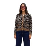 Fashion Friends Regular Fit Leopar Desenli Hırka Bayan HIRKA 25K0083K1