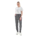 Fashion Friends Relaxed Fit Lastikli Bel Desenli Pantolon Bayan PANTOLON 25Y0843K1