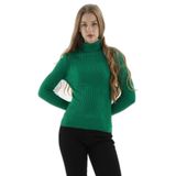 Fashion Friends Slim Fit Balıkçı Yaka Fitilli Triko Kazak Bayan KAZAK 24K0288K1