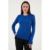 Fashion Friends Slim Fit Bisiklet Yaka Kazak Bayan Kazak 23K0290K1 - Saks