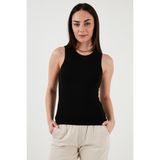 Fashion Friends Slim Fit Halter Yaka Fitilli Atlet Bayan Atlet 25Y0479K1 - Siyah