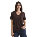 Fashion Friends Standart Fit V Yaka Kısa Kollu Bluz Bayan BLUZ 26Y0021K1