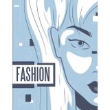 Fashion Sketchbook: Female Figure Template ( Front View, Back View , Side View) for quickly & easily Sketching Your Fashion Design Styles