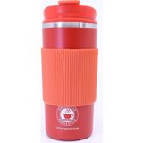 Fashion Vacuum Cup Çift Katmanlı Paslanmaz Çelik Sızdırmaz Termos Bardak 500 ml Kupa - Turuncu