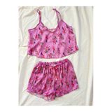 Fashion's Fashion Saten İp Askılı Şortlu Pijama Takım