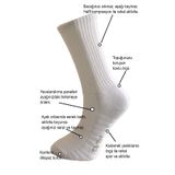 FASİON Silk Step Fit Line 4'lü Beyaz Erkek ve Spor Çorabı , Active - Fonksiyonel (4çift Beyaz)
