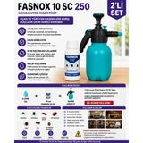 Fasnox 10 Sc (250ML) +2litre Basınçlı El Pompası 2'li Set - Haşere Ilacı Seti