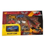 Fast Car Arabalar Uçak ve Helikopter Plastik Oyuncak Seti (Çok Renkli)