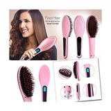 Fast HQT-906 Hair Straightener Pembe Saç Düzleştirici Fırça