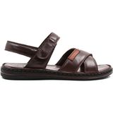 Fast Step 128MA216 Kahverengi Hakiki Deri Erkek Klasik Sandalet