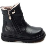 Fast Step 769KXA120 Hakiki Deri Kürklü Siyah Unisex Çocuk Klasik Bot