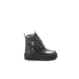 Fast Step 769KXA130 Siyah Hakiki Deri Kürklü Unisex Çocuk Klasik Bot
