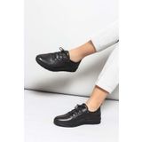 Fast Step 934ZA105 Siyah Hakiki Deri Kadın Casual Ayakkabı